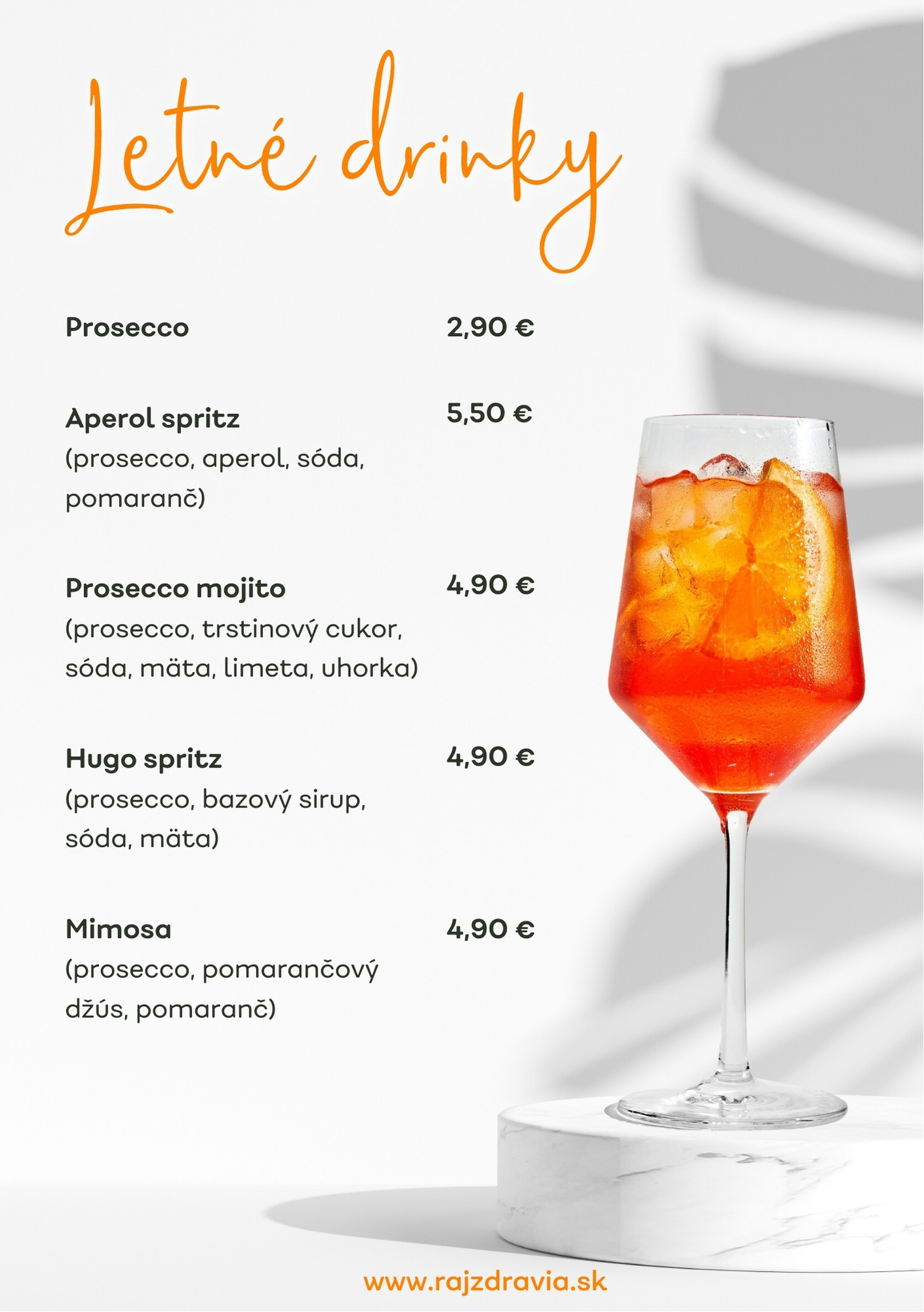 letné drinky